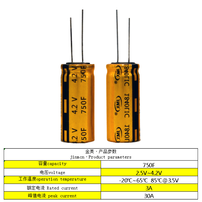 鋰離子超級(jí)電容器超快充電池3.8V750F1840 太陽(yáng)能電池